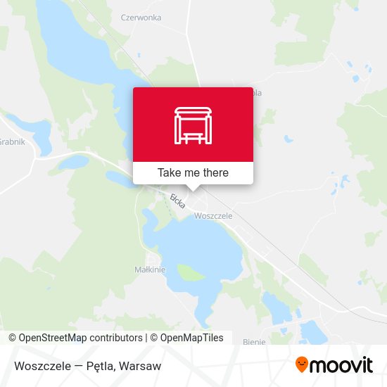 Woszczele — Pętla map