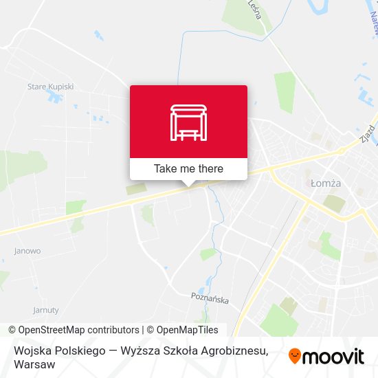 Wojska Polskiego — Wyższa Szkoła Agrobiznesu map