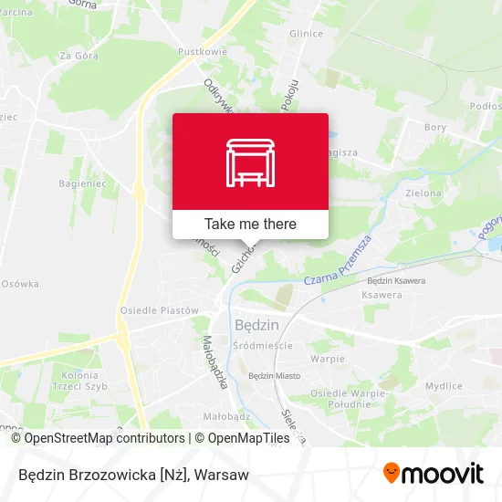 Карта Będzin Brzozowicka [Nż]