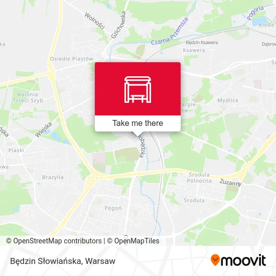 Będzin Słowiańska map