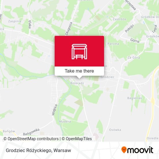 Grodziec Różyckiego map