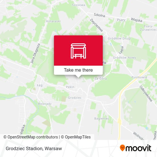 Grodziec Stadion map