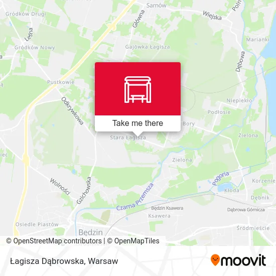Карта Łagisza Dąbrowska