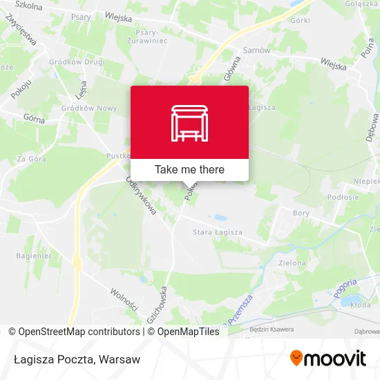 Карта Łagisza Poczta