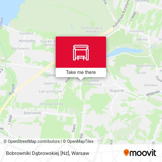 Bobrowniki Dąbrowskiej [Nż] map