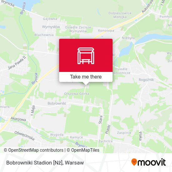 Bobrowniki Stadion [Nż] map