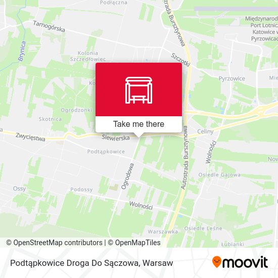 Podtąpkowice Droga Do Sączowa map