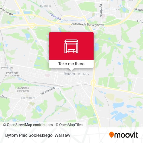 Bytom Plac Sobieskiego map