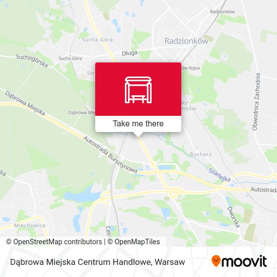 Карта Dąbrowa Miejska Centrum Handlowe