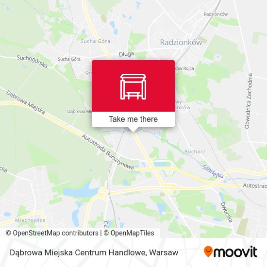 Dąbrowa Miejska Centrum Handlowe map