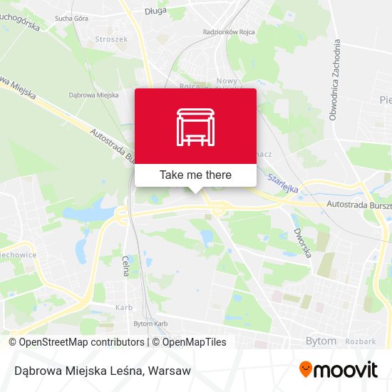 Dąbrowa Miejska Leśna map