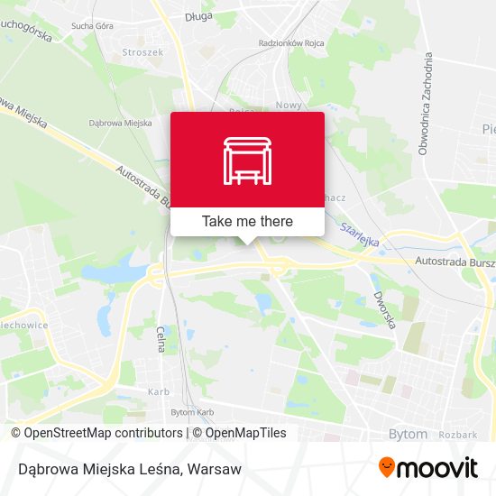 Dąbrowa Miejska Leśna map