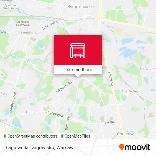 Карта Łagiewniki Targowisko