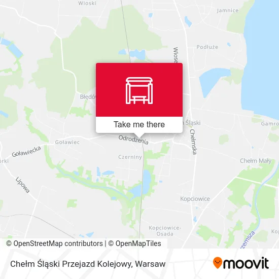 Chełm Śląski Przejazd Kolejowy map