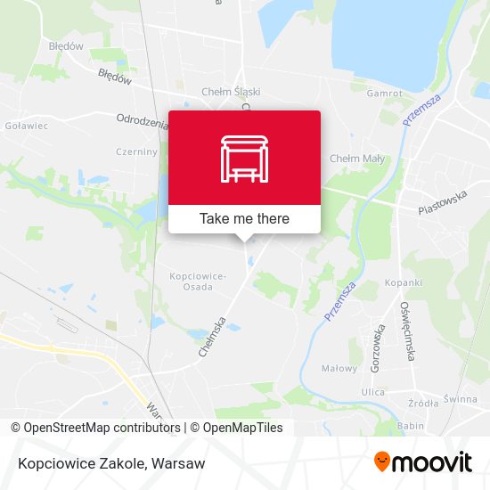 Kopciowice Zakole map