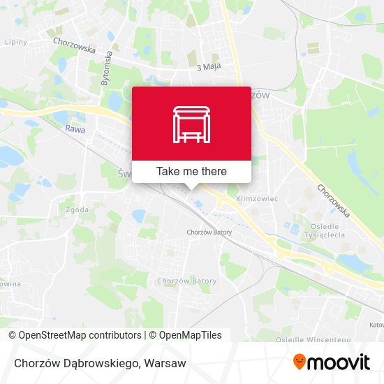 Chorzów Dąbrowskiego map