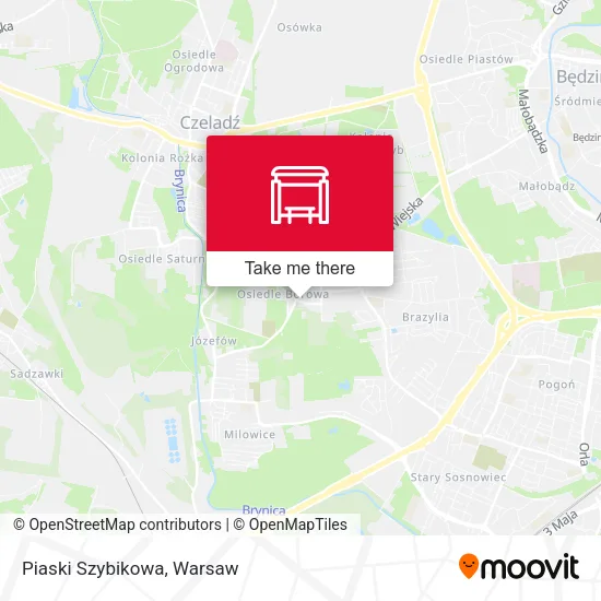 Карта Piaski Szybikowa