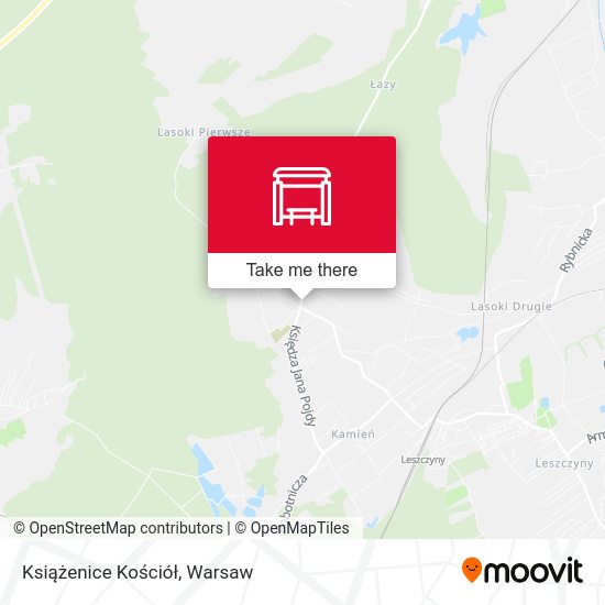 Książenice Kościół map