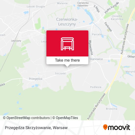 Карта Przegędza Skrzyżowanie