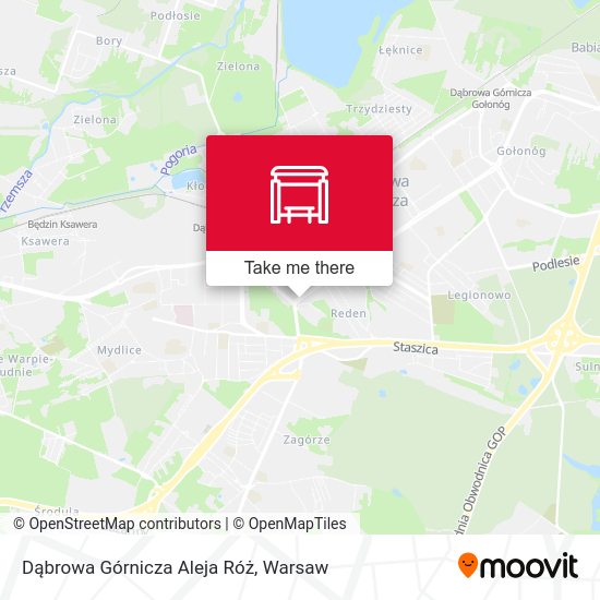 Карта Dąbrowa Górnicza Aleja Róż