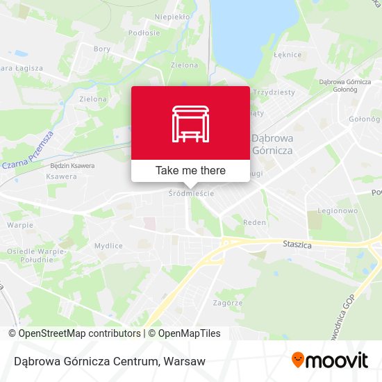 Dąbrowa Górnicza Centrum map