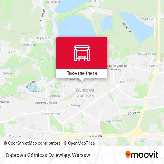 Карта Dąbrowa Górnicza Dziewiąty