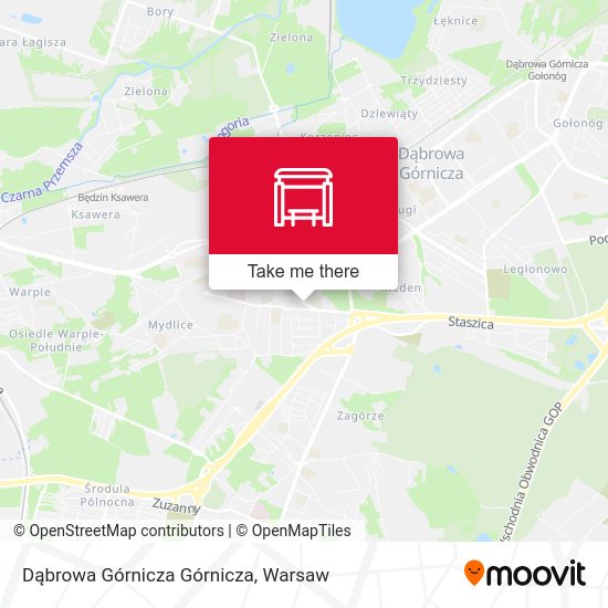 Карта Dąbrowa Górnicza Górnicza