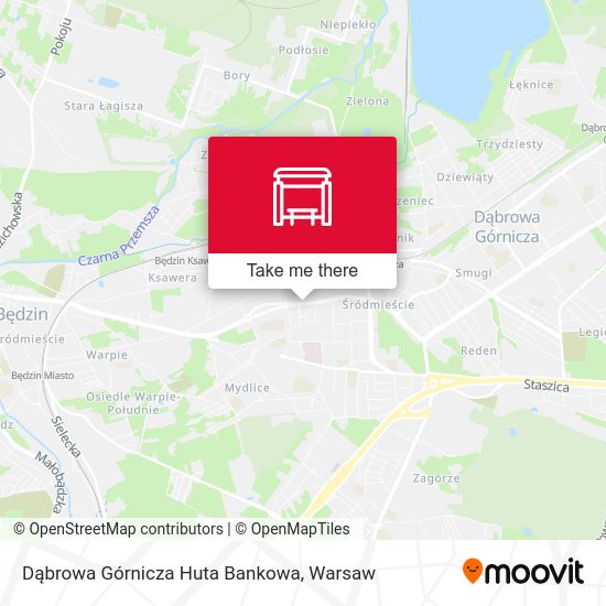 Карта Dąbrowa Górnicza Huta Bankowa