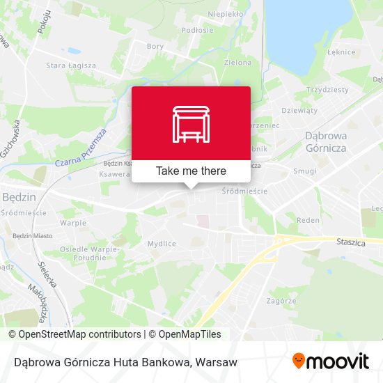 Dąbrowa Górnicza Huta Bankowa map