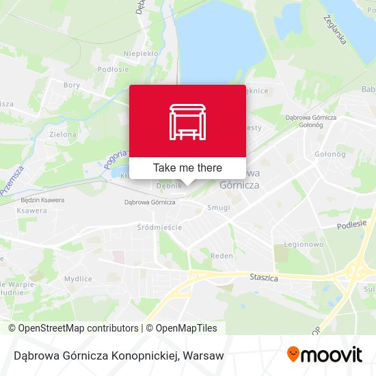 Карта Dąbrowa Górnicza Konopnickiej