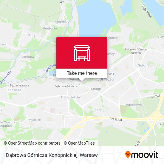 Карта Dąbrowa Górnicza Konopnickiej