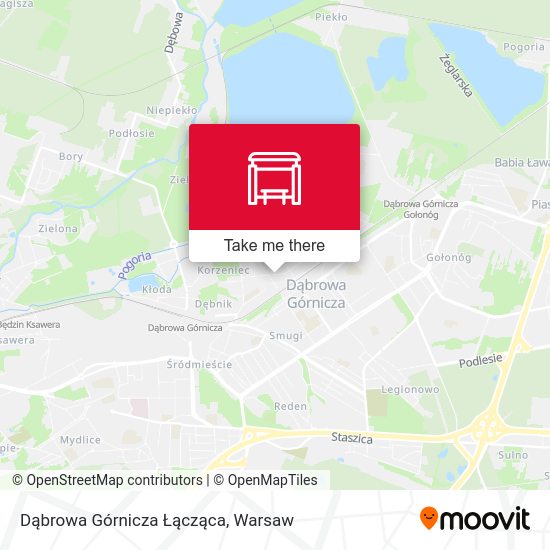 Dąbrowa Górnicza Łącząca map