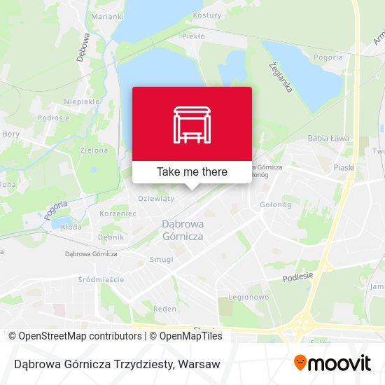 Dąbrowa Górnicza Trzydziesty map