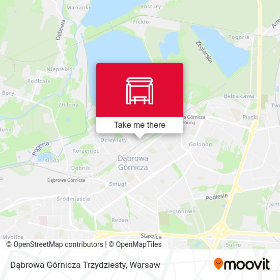 Dąbrowa Górnicza Trzydziesty map