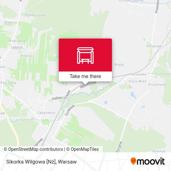 Sikorka Wilgowa [Nż] map