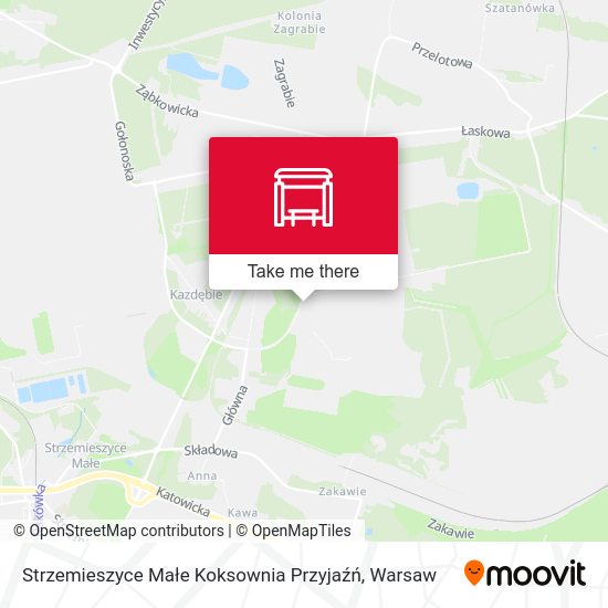 Strzemieszyce Małe Koksownia Przyjaźń map