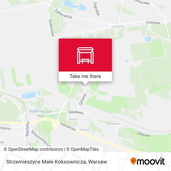 Карта Strzemieszyce Małe Koksownicza