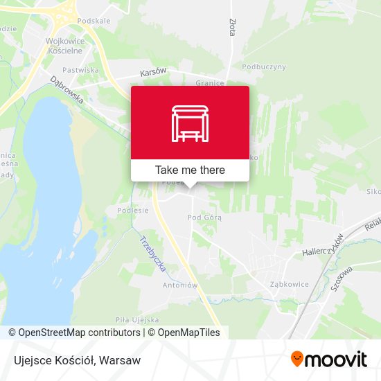 Ujejsce Kościół map