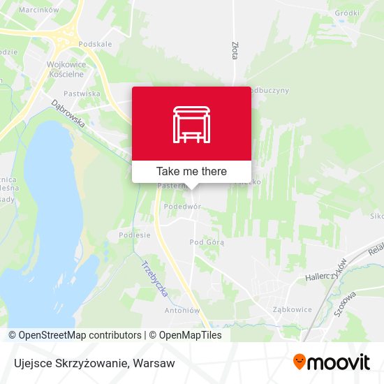 Ujejsce Skrzyżowanie map