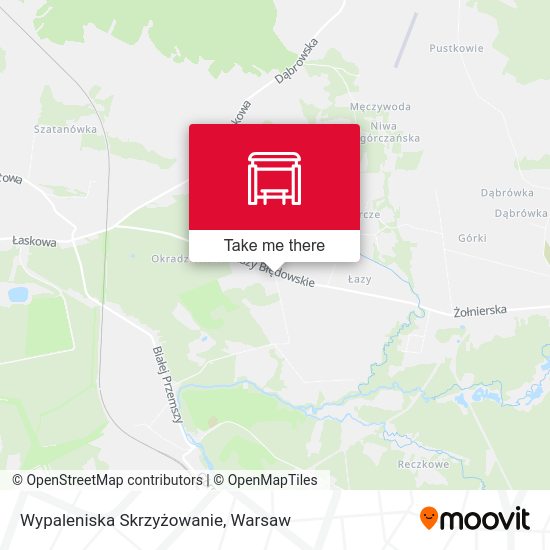 Wypaleniska Skrzyżowanie map