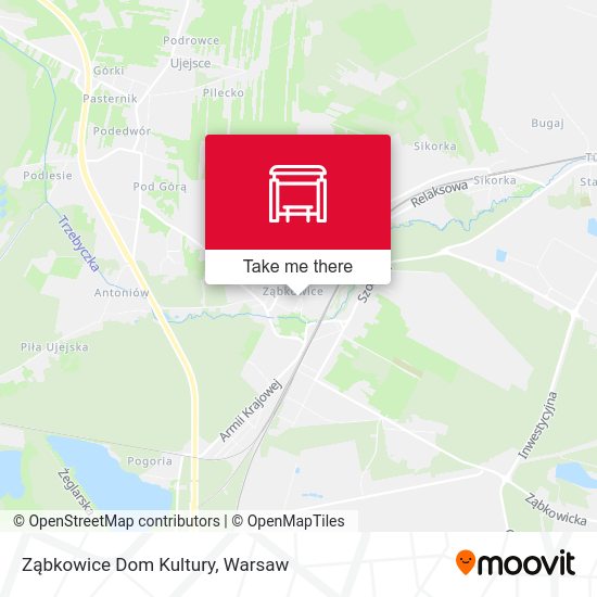 Ząbkowice Dom Kultury map