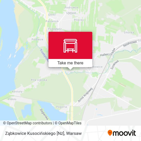 Ząbkowice Kusocińskiego [Nż] map