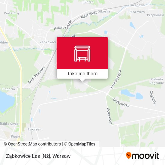 Ząbkowice Las [Nż] map