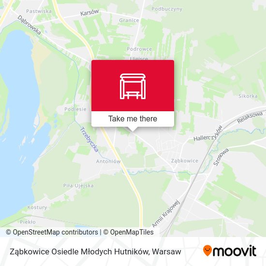 Карта Ząbkowice Osiedle Młodych Hutników