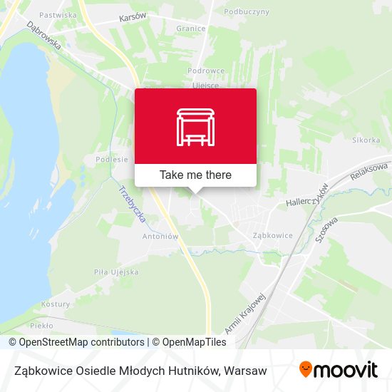 Карта Ząbkowice Osiedle Młodych Hutników