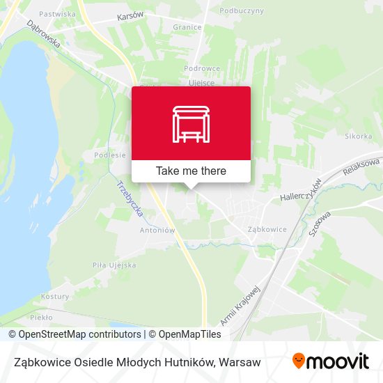 Ząbkowice Osiedle Młodych Hutników map