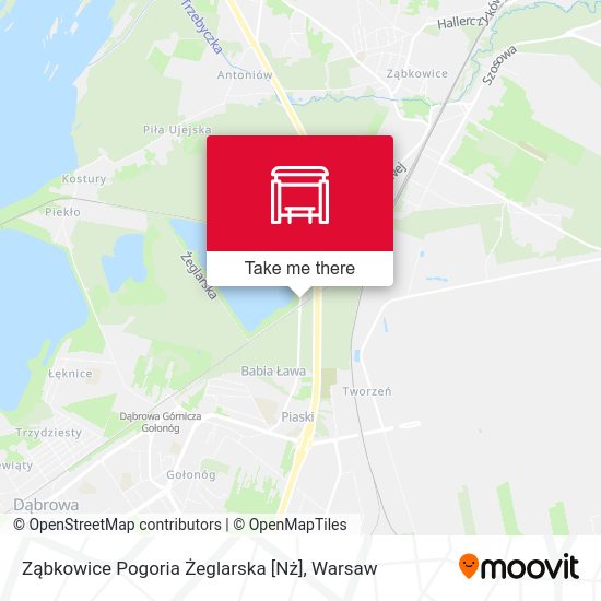 Карта Ząbkowice Pogoria Żeglarska [Nż]