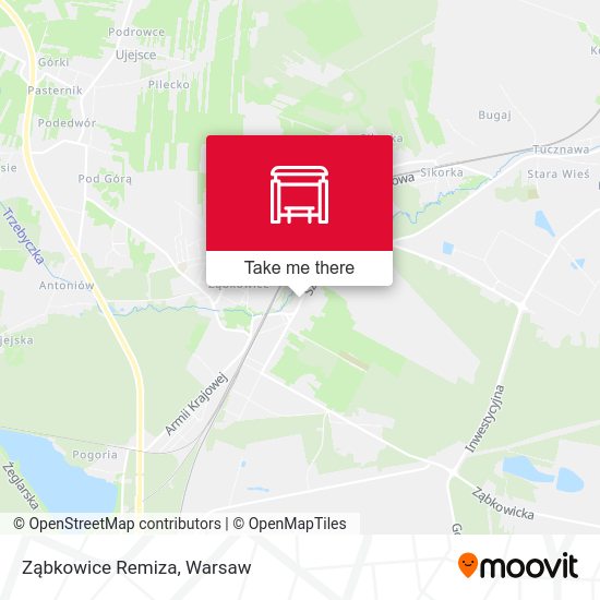 Ząbkowice Remiza map