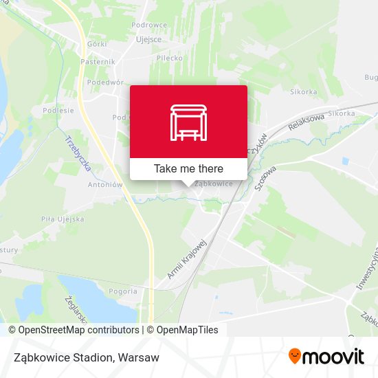 Ząbkowice Stadion map