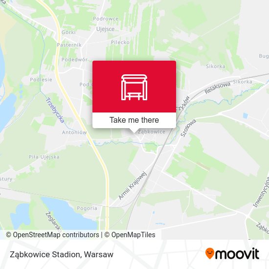 Ząbkowice Stadion map